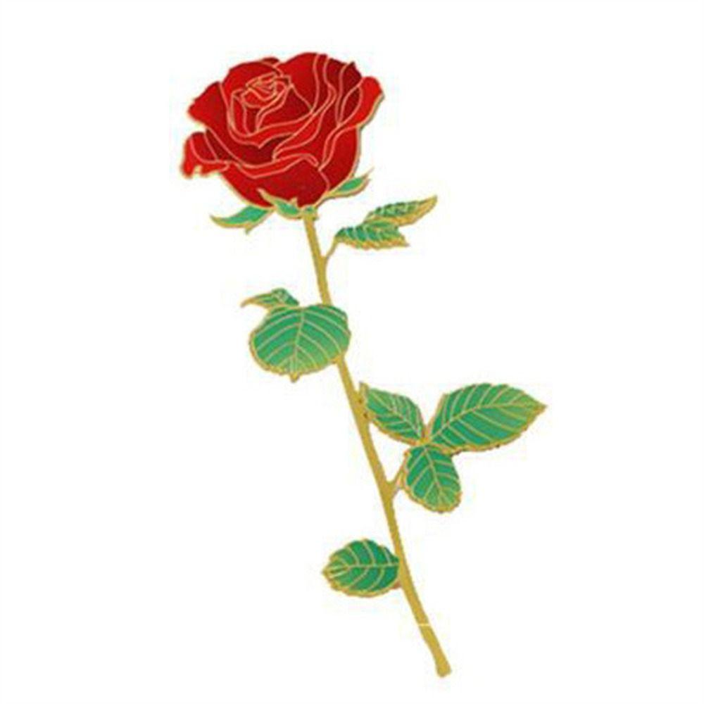 Zinc Zinc Alloy Pendant Rose Bookmarks Red Rose Reading Book Mark Metal Bookmark  Book Lovers