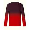 Gradient Color Pattern Print T shirt Men Loose Men's Clothing Long Sleeve Gradient Graphic T shirts Street Fashion Mens Clothes
