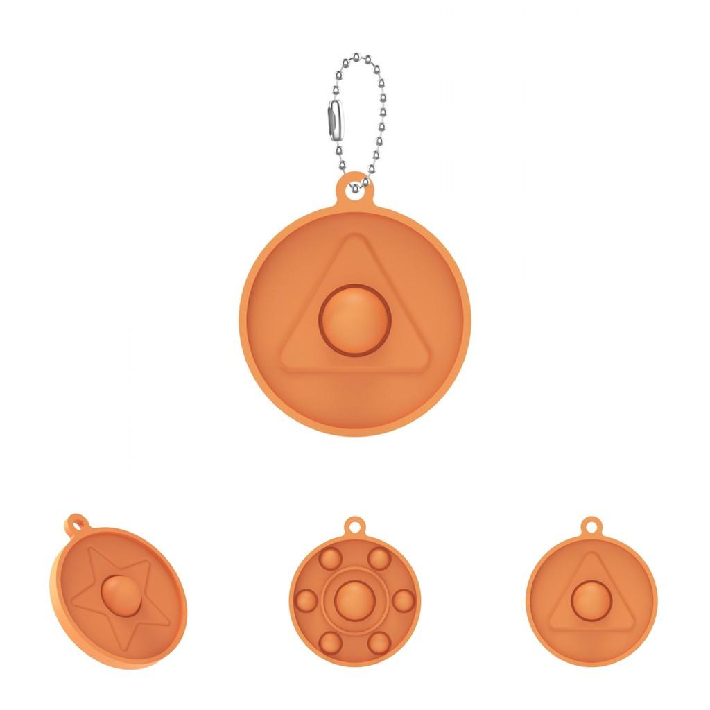 Colorful Squid Game Pop It Simple Dimple Push Bubble Keychain Pendant Fidget Toy For Relaxation