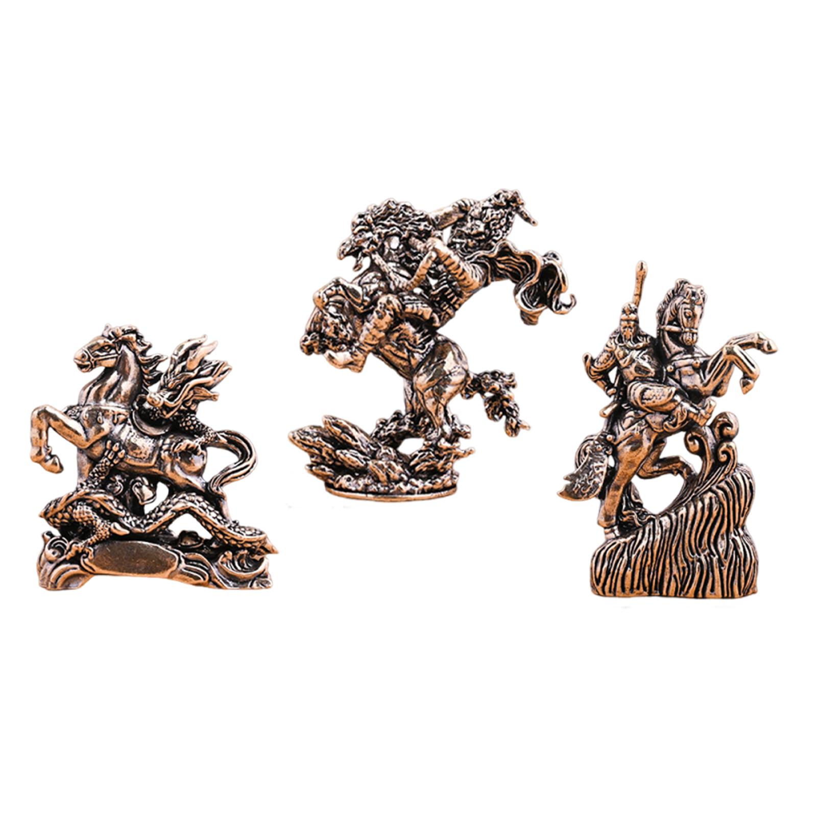 

Creative Brass Horse Figurine Miniature Statue Vintage Collectible for Room Decoration and Interior Accessories Style A