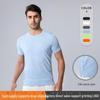 Lulu Men's Quick-Dry Summer Polo: Breathable, Short-Sleeve, Round Neck Fitness Shirt for Running & Training.