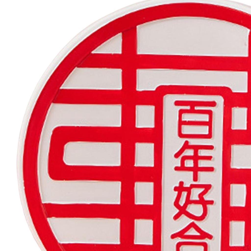 Resin Traditional Wedding Xi Chinese Character Decorations Engagement Sculpture DIY Portable