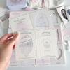 10Pcs/Pack Hollow Window Folding Back Card Kpop 3 Inch Photocard Holder Diy Small Card Decorative Packaging Material