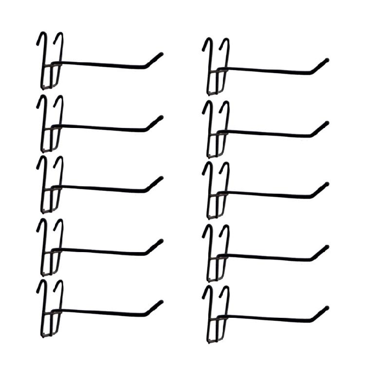 10Pcs Versatile Pegboard Hooks Grid Wall Mesh Retail Display Shop Peg Goods Shelf Minimalist Panel Pegboard Hooks