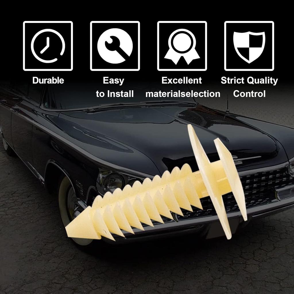 50pcs Nylon Door Trim Panel Retainer Clip Compatible with Chevrolet Cadillac Buick Blazer Silverado Truck GMC Yukon 363137