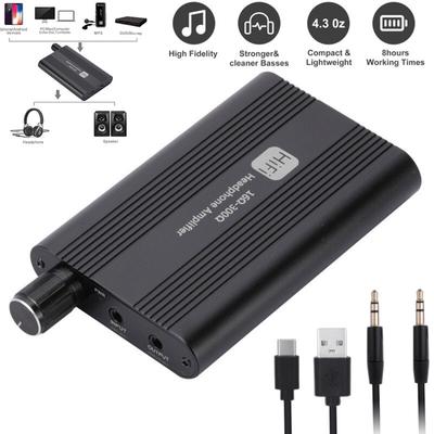 Amplificador de Auriculares HiFi Portátil Amp Amplificador de Auriculares de 3.5mm GAIN de Dos Etapas