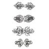 1 Pair Shiny Alloy Cardigan Collar Clips Holder Women Decor Crystal Cape Cloak Clasps Fasteners Buckle Brooch Clip