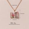 Enamel Book Pendant Necklace, Vintage Small Book Charm for Women