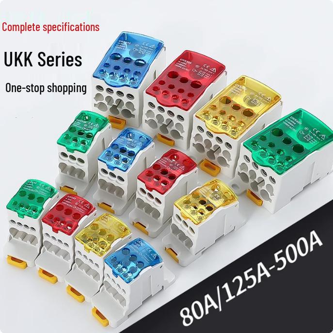 Scatola di derivazione unipolare montata su guida UKK 80/125/160A Scatola terminale multi-uscita