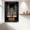 Clue Movie Poster Metal Tin Sign Vintage Comedy Horror Movie Plaque Home Decor for Bar Cafe Man Cave