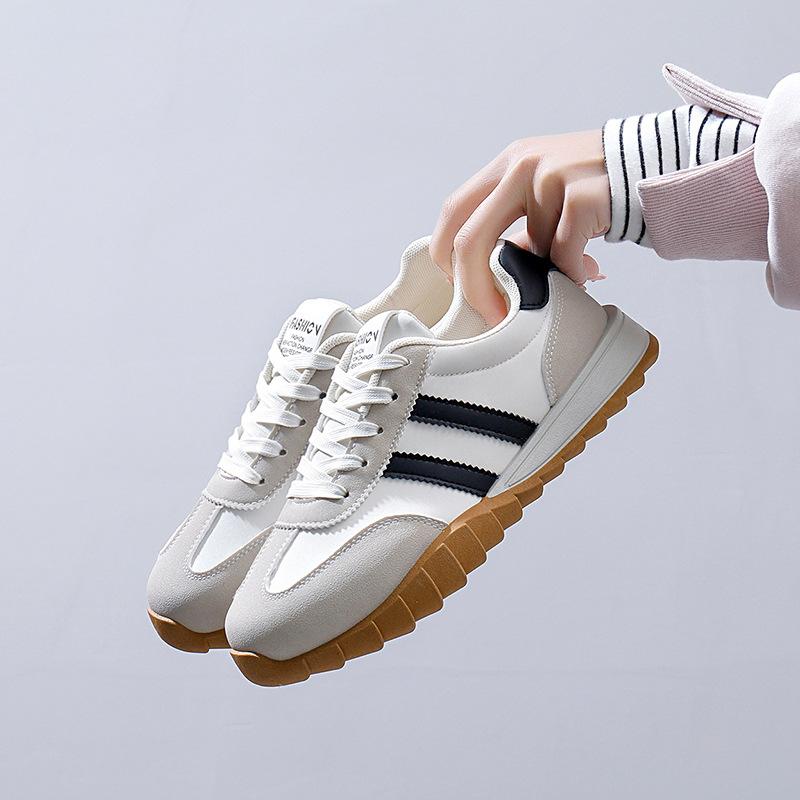 Casual Sneakers for Women Anti Slip Lightweight Running Shoes Breathable PU Leather Walking Sneakers Women's Low Top Lace Up Tennis Sport Shoes