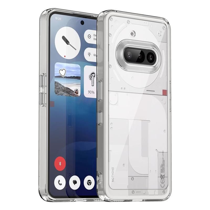For Nothing Phone 3a Case Nothing Phone 3a Cover Funda Clear PC + TPU Shockproof Slicone Protective Phone Cover Nothing Phone 3a