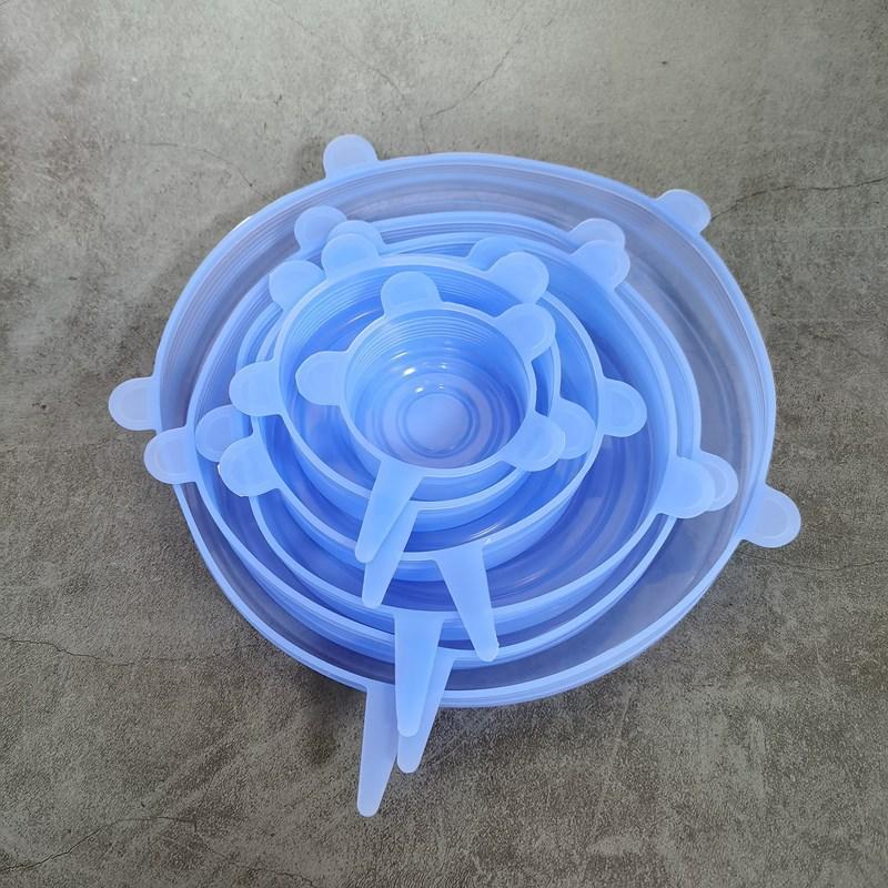 

6 шт. многоразовая силиконовая пленка для сохранения свежести пищевых продуктов, кухонные инструменты, силиконовая пленка для пищевых продуктов, уплотнительная крышка, стрейч-аксессуары