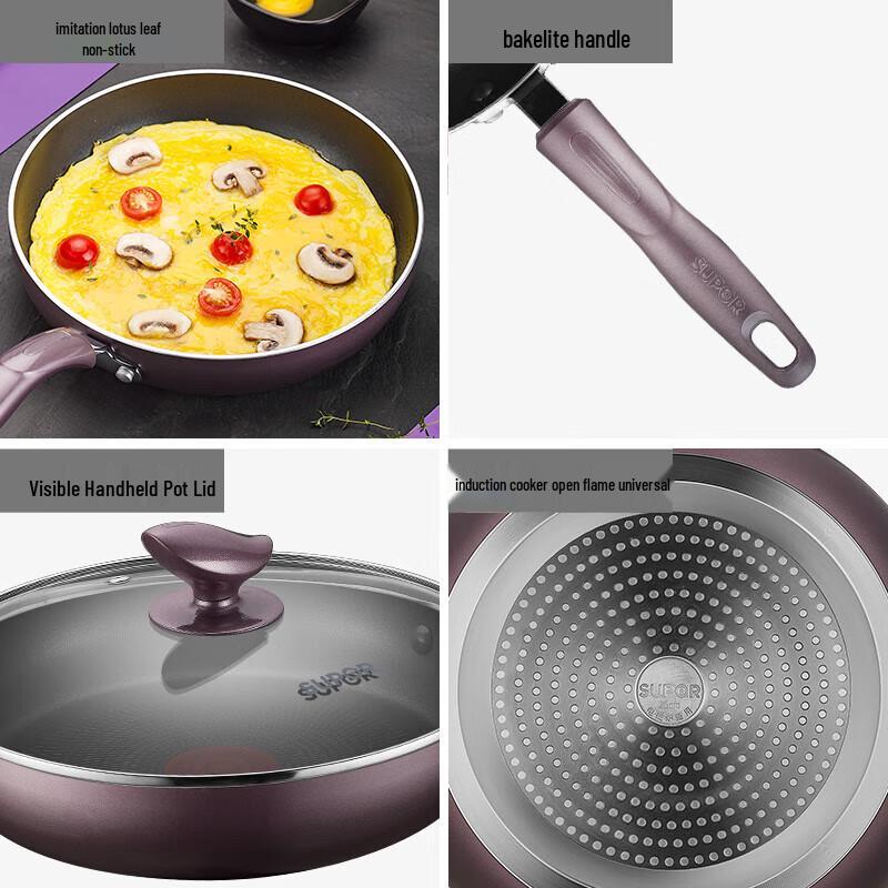 SUPOR Non-Stick Frying Pan with Thermo-Spot