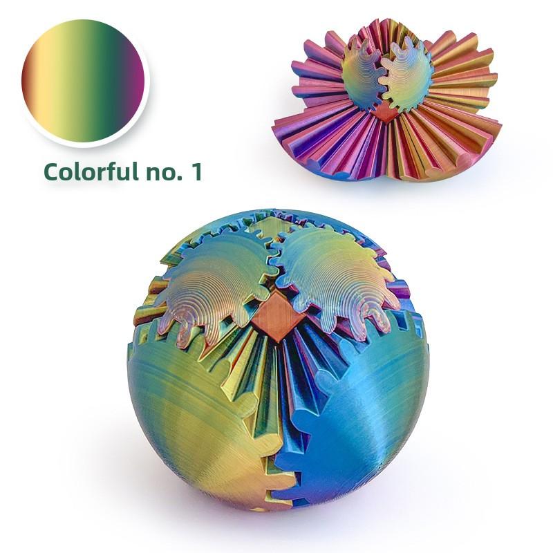 Printed Gear Ball, Fingertip Release Ball, Rotating Ball, Movable Ball