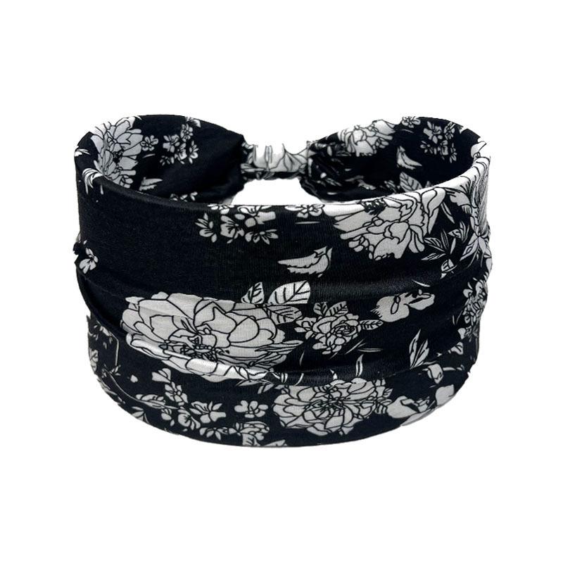 Bohemian Geometric Print Knotted Headband for Women - Spring/Summer Hair Accessory
