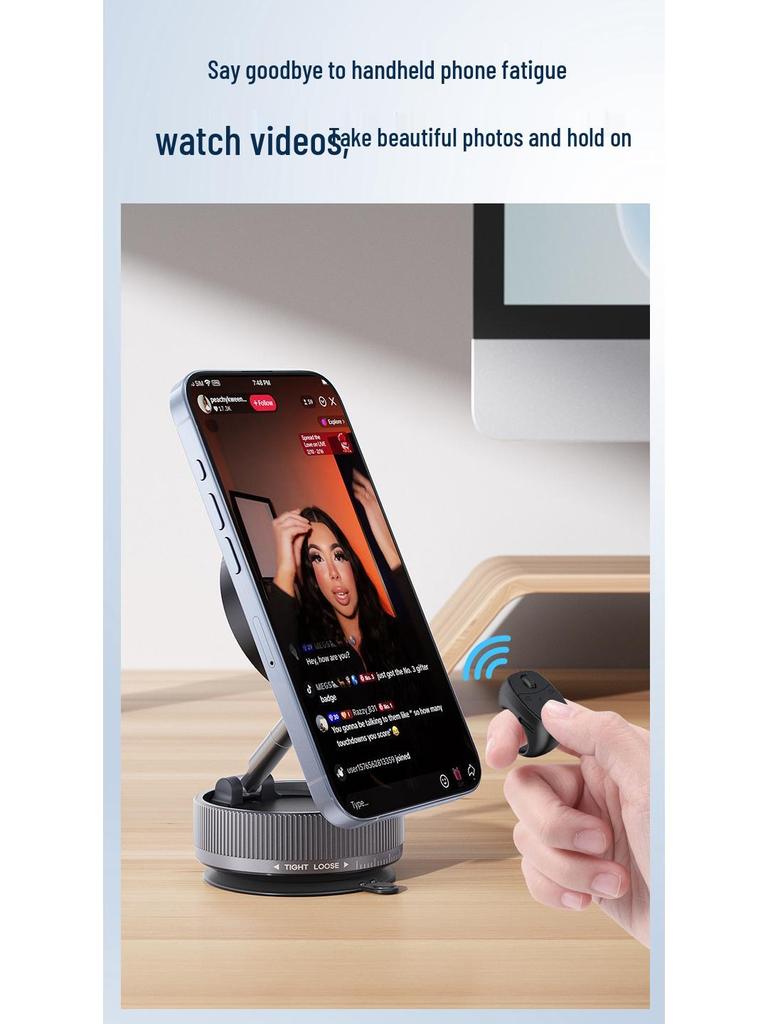 Roller Bluetooth Remote: Control Photos, Zoom, Reverse Lens, E-book Pages, and Switch Videos/Music