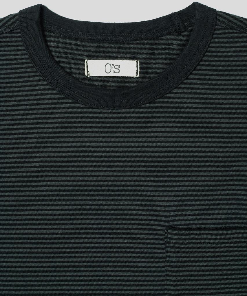 Onses Langarm-T-Shirts mit durchgehendem Streifen (Anthrazit/Schwarz)