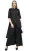 Phagun Asymmetrical Kurta Kurti Solid Beige Indian Clothing With Palazzo