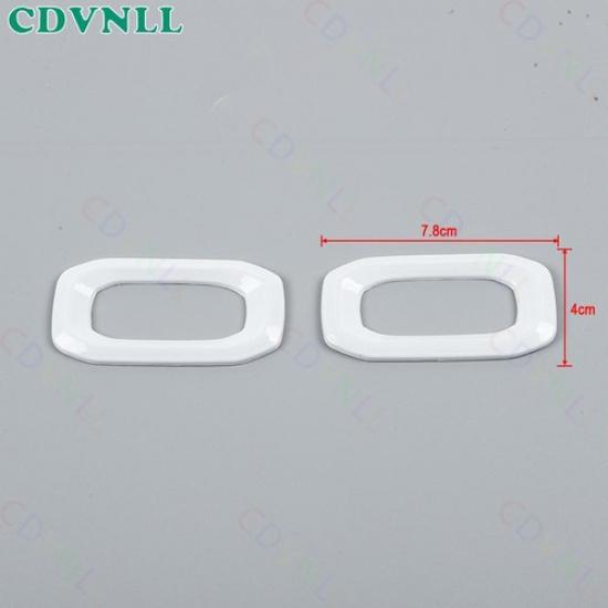 Interior Door Handle Lock Switch Trim For Jeep Wrangler JL JT 2018+ Bright White