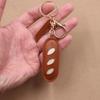 Creative  Keychains Women Pu Leather Hanger Pendant Decoration For Bag Charm Car Keyring Accessories Gifts