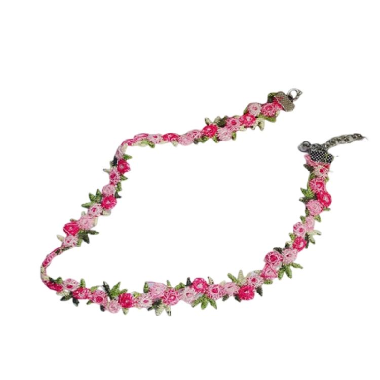 

Multipurpose Soft Touch Florals Lace Necklace Portable Accessory for Women Gifts to Enhances Any Outfit Elegantly