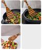 Colored Wooden Kitchen Set: Non-stick Ladle, Strainer, and Spatula.