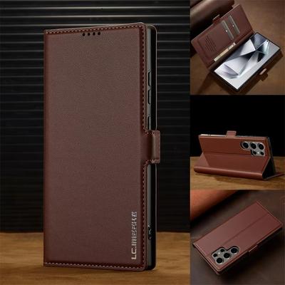 Leather Card Holder Wallet Flip Case For Samsung Galaxy S25 Ultra S24 FE S21 S20 S23 S22 + Plus A55 A54 A53 A35 A34 A16 A15 A14 5G