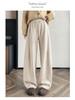 Fluffy Thickened Banana Wide-Leg Sweatpants, Unisex Autumn/Winter 2025, Versatile High-Waisted Style, Popular Hot Seller