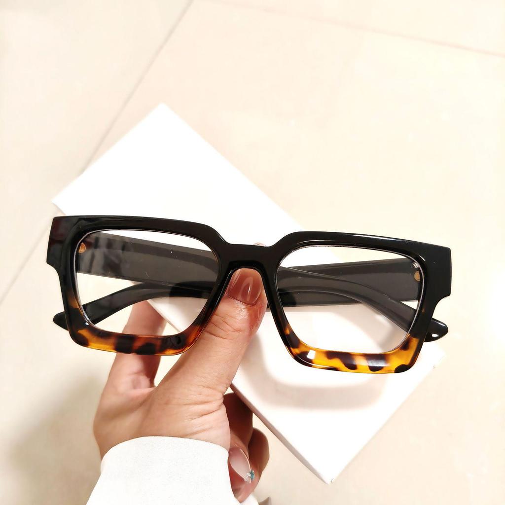 2025 Stylish Small Square Anti-Blue Light Glasses with Clear Lenses