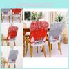 Festive Christmas Rudolph Printed Chair Covers In Red And Gray For Holiday Decor