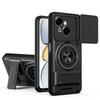 KEYSION Magnetic Phone Case for TECNO Spark Go 1 1S 2025 Slide Camera Protection Upright Kickstand 360 Ring Shockproof Back Cover