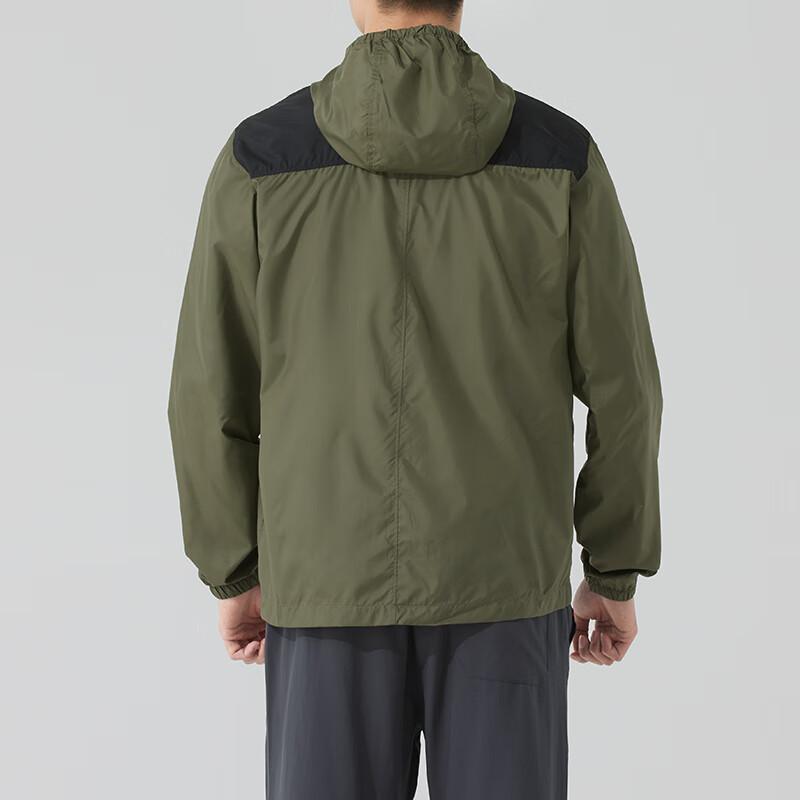 Columbia Logo Comfortable Breathable Casual Hooded Windbreaker Long Sleeve Jacket Men jackets Green KE3972-396