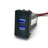 1PC Fit For VW Transport T4 Car Dual USB Charger Socket Blue Light Dual USB Port Power Charging Adapter