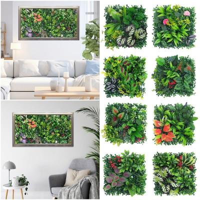 25*25cm Simulationspflanzenblatt Grün DIY-Pflanzenpanel Künstliche Pflanzenwand Hochzeitskulisse