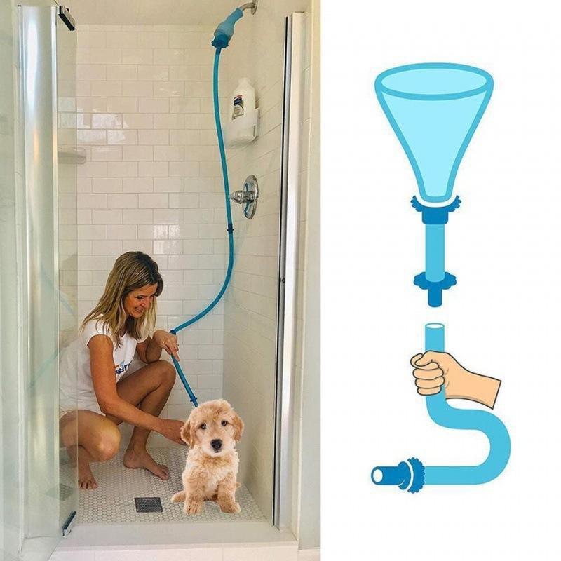 Pet Bath Gadget, Shower Nozzle, Household Dog Bath Gadget, Portable Pet Washer