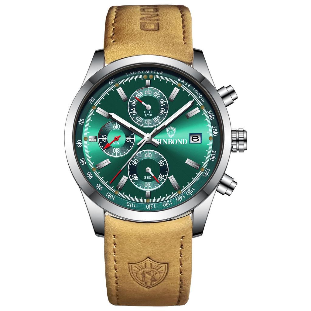 Binbang Steel Strap Men's Quartz Wristwatch - Hot Seller Live Broadcast Edition