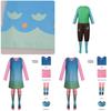 Cute Fantasy Trolls Cosplay Costume Poppy Dress Anime Halloween Stage Outfit