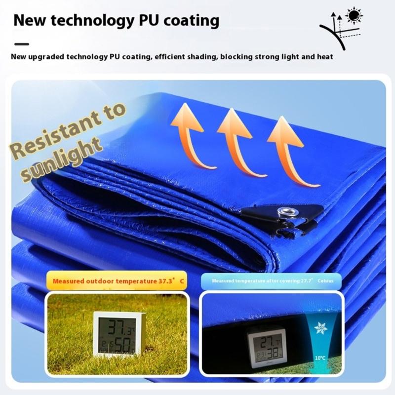 Heavy Duty Waterproof Tarp For Outdoor Rain Shelter Camping Gardening Weather Resistance Rain Cover for Multiple Use