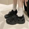 Fashion 2024 Women's Casual Sports Shoes Breathable Color Block Dad Shoes Knitted Socks Women's Sports Shoes Platform Sneakers
