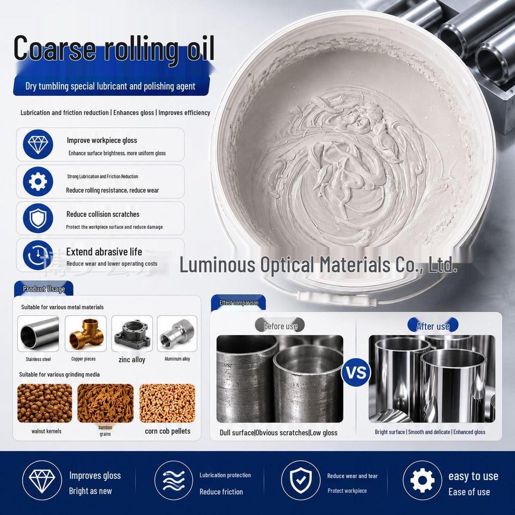 High Gloss Polishing & Rolling Oil for Plastic, Fine Plate & Stainless Steel