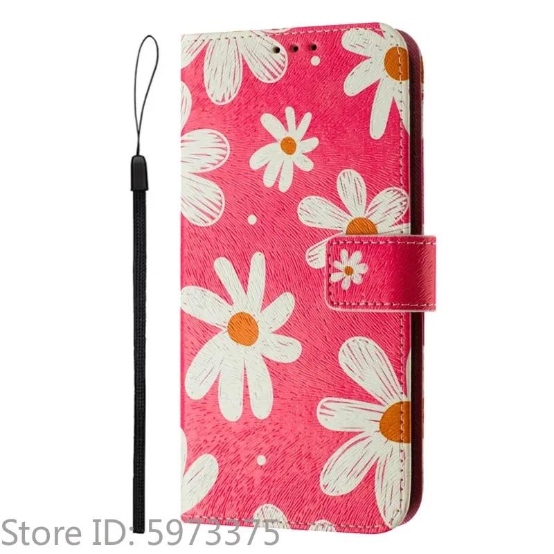 Luxury Flip Leather Case For Motorola Edge 70 Flip Cover On For Moto G67 G57 G06 Power 4G 5G Coque Wallet Bags Flower Cases Etui