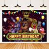 Fond Foto Petrecere Copii cu Tematica Five Nights at Freddy's, Decorațiune Petrecere Copii