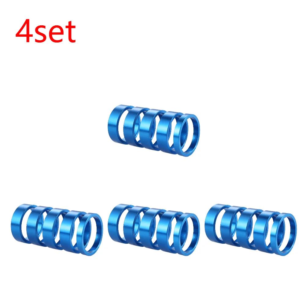 1/2/4set Aluminum Alloy Bike Headset Washer Mountain Bicycle Front Fork Washer Bike Stem Handlebar Spacers Ring Gasket