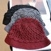 Mori three-dimensional flower hollow small eaves bucket hat spring and summer elegant retro versatile handmade breathable headhat