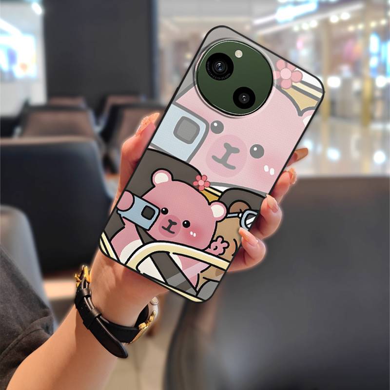 Couple Anti-dust Phone Case For Sharp Aquos R9/SH-51E Anti-knock Silicone Protective Durable Dirt-resistant TPU Graffiti