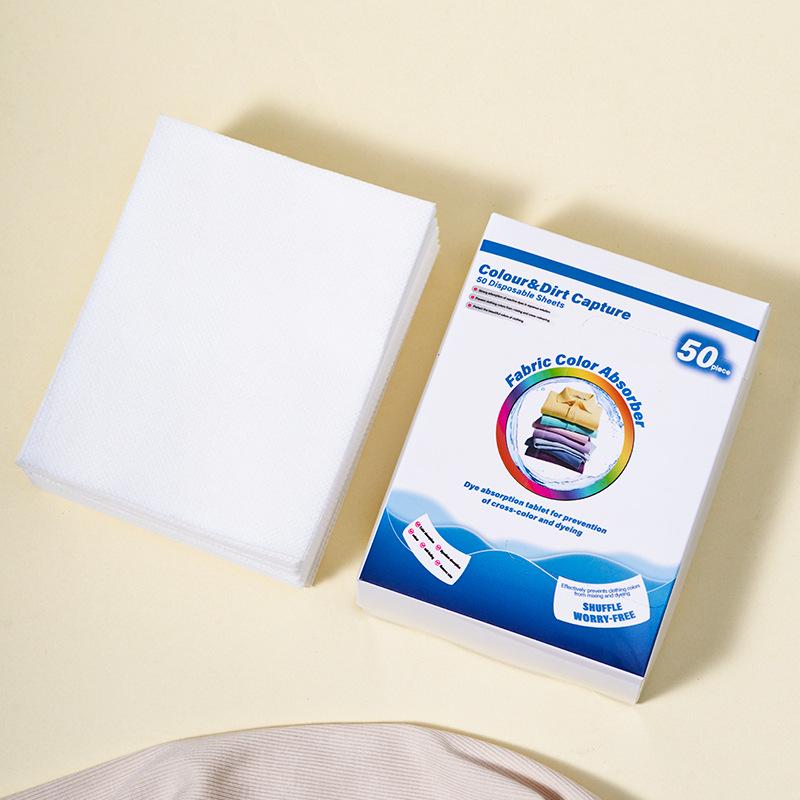 Color-absorbing sheets: prevent color bleeding in mixed washes, ensuring clothes stay vibrant and dye-free. Family pack included.