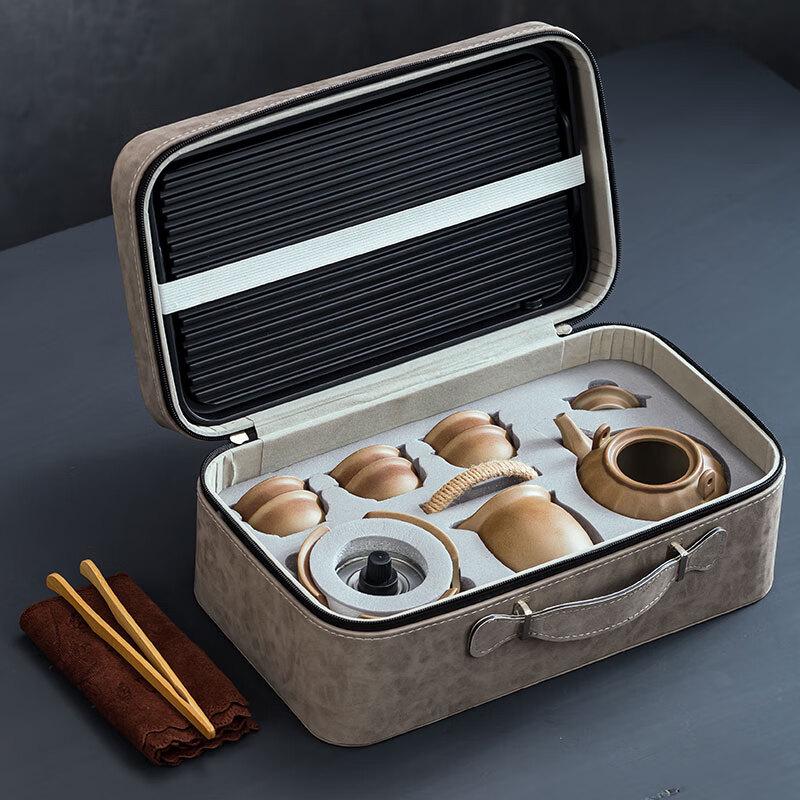 Naijiang Coarse Pottery Portable Travel Tea Set