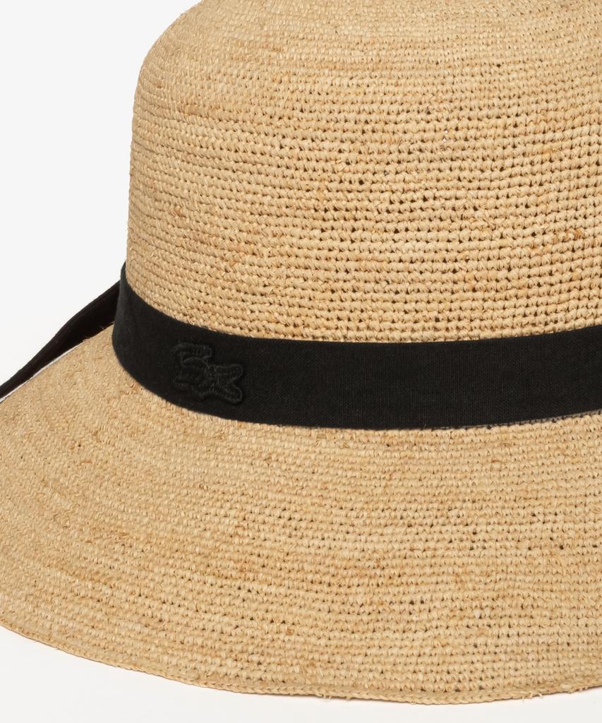 LACOSTE Women'S Ribbon Strap Raffia Bucket Hat Rk228E-56G 02S