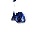 Metall Schnitt Hängelampe Deckenpendelleuchte, 6" Klein, Blau, 2er-Pack